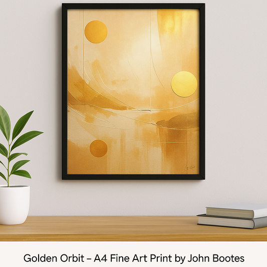 Golden Orbit - Fine Art Poster 21x29.7 cm / 8x12"